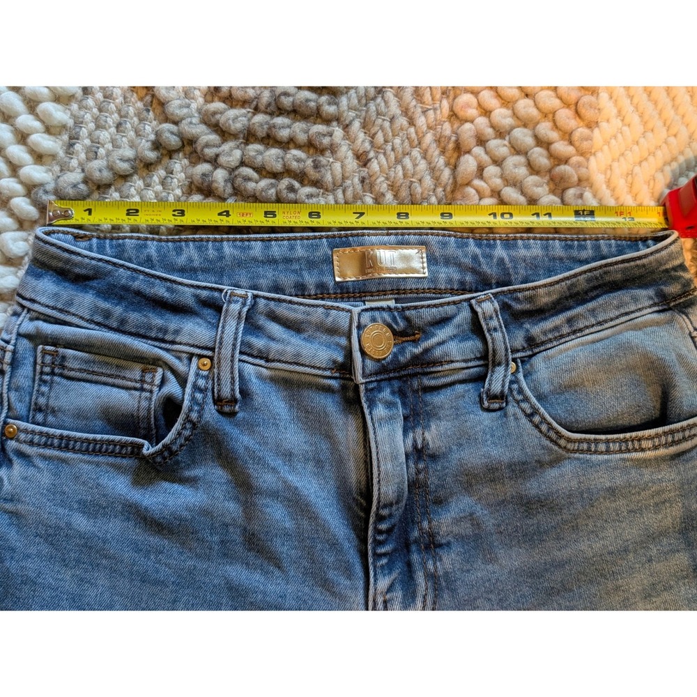Kut from the Kloth Charlotte High Rise Wide Leg Blue Jeans Size 2 - Picture 9 of 10
